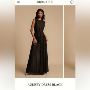 Arcina ori Audrey Black Maxi Dress